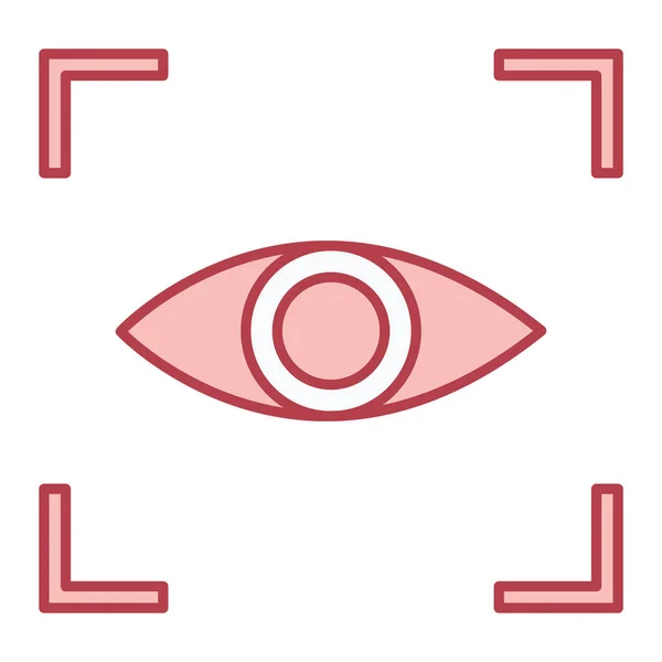 Eye Line Icon Vector Illustration — Stock Vector
