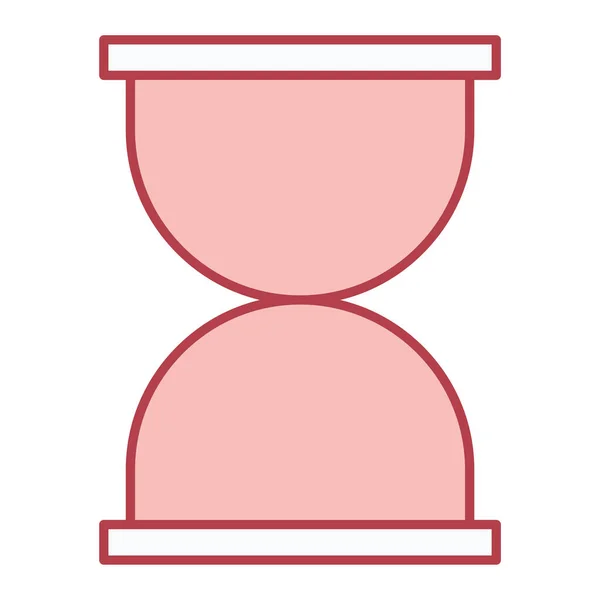 Вектор Пісочного Годинника Знак Тонкої Лінії Ізольована Символьна Ілюстрація Контуру — стоковий вектор