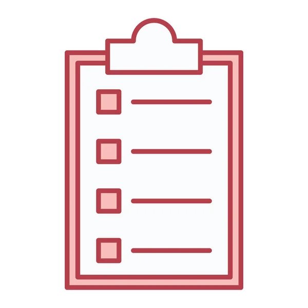 Checklist Icono Vector Ilustración — Archivo Imágenes Vectoriales