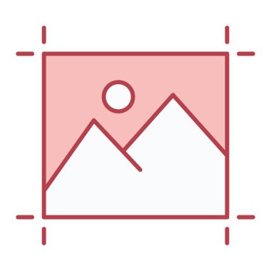 resim simgesi vektörü beyaz arkaplanda izole edildi, galeri şeffaf işareti