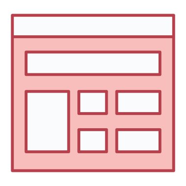 Hesap makinesi. Web simgesi basit illüstrasyon