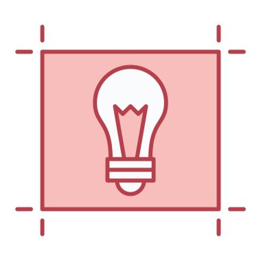 ampul simgesi vektör illüstrasyonu