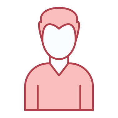 Man avatar karakter vektör çizimi tasarımı