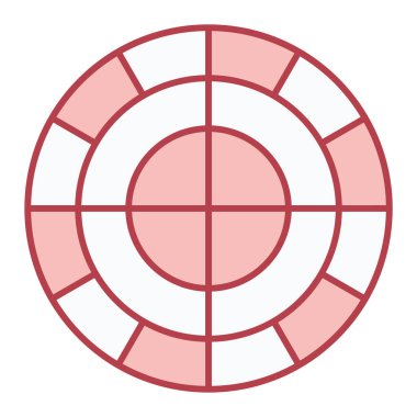 hedef simge vektör illüstrasyonu