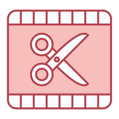 makas simgesi vektör illüstrasyonu