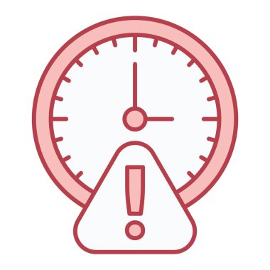 Saat simgesi vektör illüstrasyonu