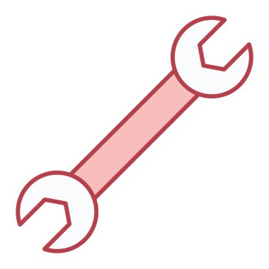 İngiliz anahtarı. Web simgesi basit illüstrasyon