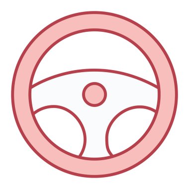 Direksiyon ikonu. Web için kask vektör simgelerinin özet çizimi