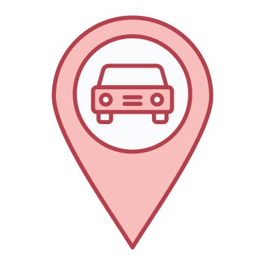 araba simgesi vektör illüstrasyonu