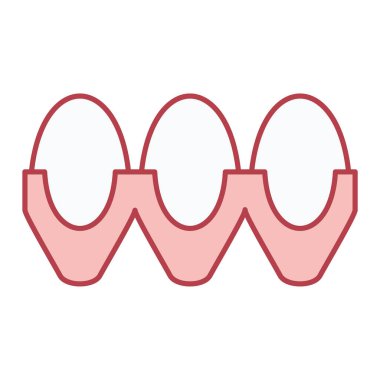 Gıda ve mutluluk ve moda ikonunun vektör çizimi