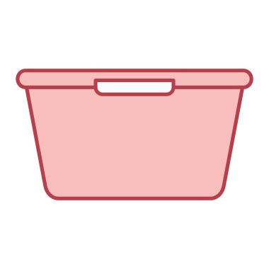 Yiyecek ve içecek vektör illüstrasyonlu alışveriş sepeti