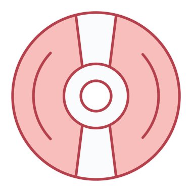 cd disk simgesi vektör illüstrasyonu