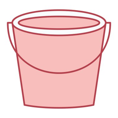 Su ikonlu kova. vektör illüstrasyonu