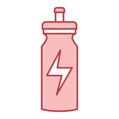 Su damlaları olan şişe izole edilmiş ikon vektör illüstrasyon tasarımı