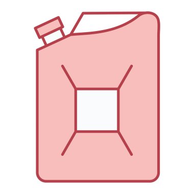 Petrol varili ikonu. Web için gaz teneke kutu vektör simgelerinin basit çizimi