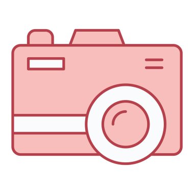 kamera simgesi vektör illüstrasyonu