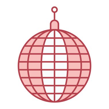 Disko topu ikonu. Vektör İllüstrasyonu