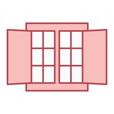 ev binası ikon vektör illüstrasyonu