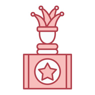 Yıldız simgesi vektör illüstrasyon tasarımlı ödül