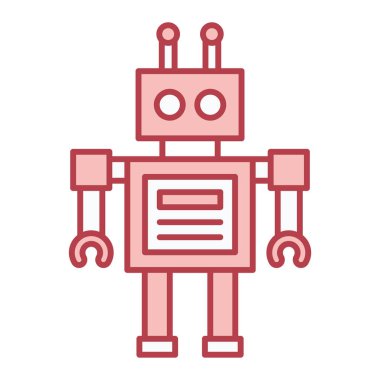 robot ikon vektör illüstrasyonu