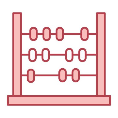 abacus ikon vektör illüstrasyonu