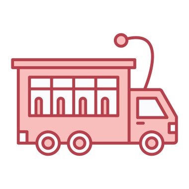 bus simgesi vektör illüstrasyonu