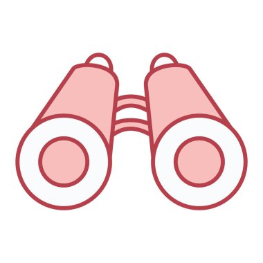 dürbün simgesi. vektör illüstrasyonu