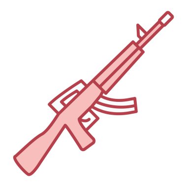 Silah ikonu. vektör illüstrasyonu