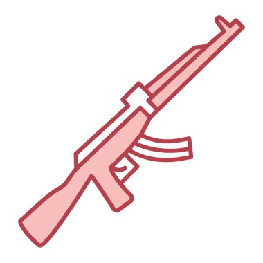 Silah ikonu. vektör illüstrasyonu