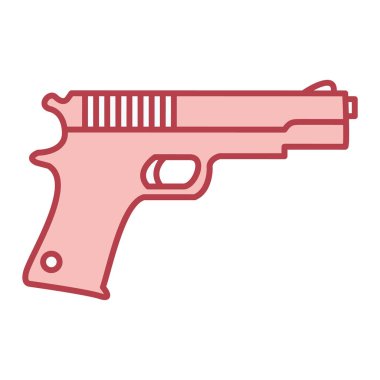 Silah ikonu. vektör illüstrasyonu