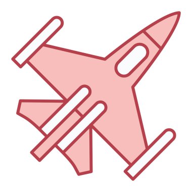 uçak ikonu vektör illüstrasyonu