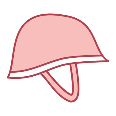 Kask simgesi vektör illüstrasyonu