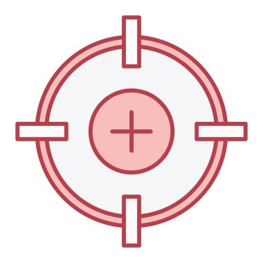 hedef simge vektör illüstrasyonu