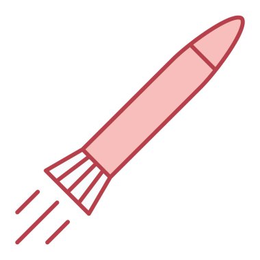 roket ikonu vektör illüstrasyonu