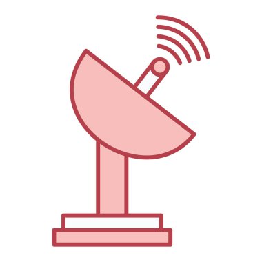 uydu anten ikonu vektör illüstrasyonu