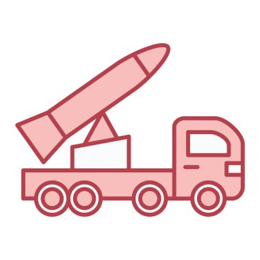 Kargo kamyonu simgesinin vektör çizimi