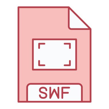 swf dosya biçimi vektör illüstrasyonu 