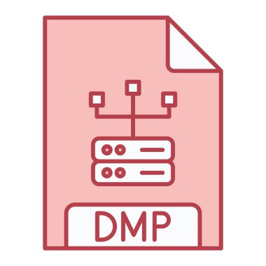 dmp dosya biçimi vektör illüstrasyonuName 