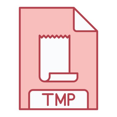 tmp dosya biçimi vektör illüstrasyonuName 