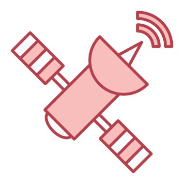 uydu anten simgesi. Web için radar vektör simgelerinin özet çizimi