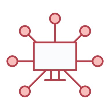 ağ paylaşım simgesi çizimi