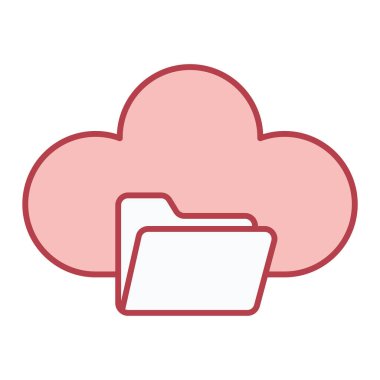 Bulut hesaplama teknolojisi vektör çizimi