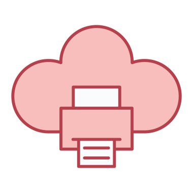 Bulut hesaplama teknolojisi vektör çizimi