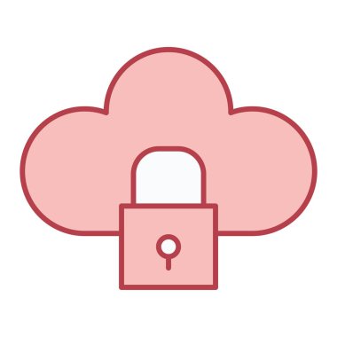 bulut hesaplama güvenlik sistemi vektör çizimi