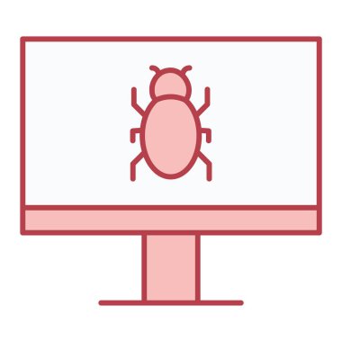 Virüs ikonu vektör illüstrasyonu