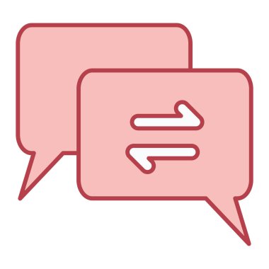 Sohbet kabarcıklar simge vektör çizim