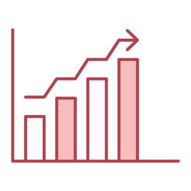bar çizelgesi simgesi, vektör illüstrasyonu
