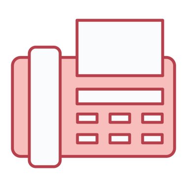 faks simgesi vektör illüstrasyonu