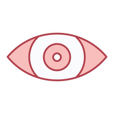 Göz simgesi vektör illüstrasyonu