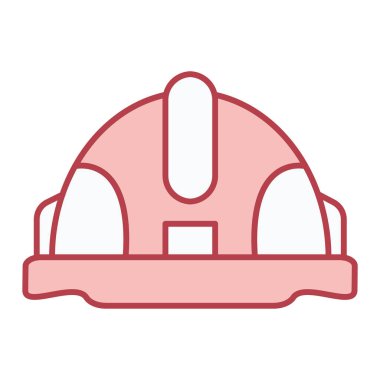 Kask simgesi vektör illüstrasyonu